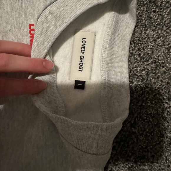 Lonely Ghost Sweat Set Text Me When You Land Grey and Red Size Large - Picture 2 of 7